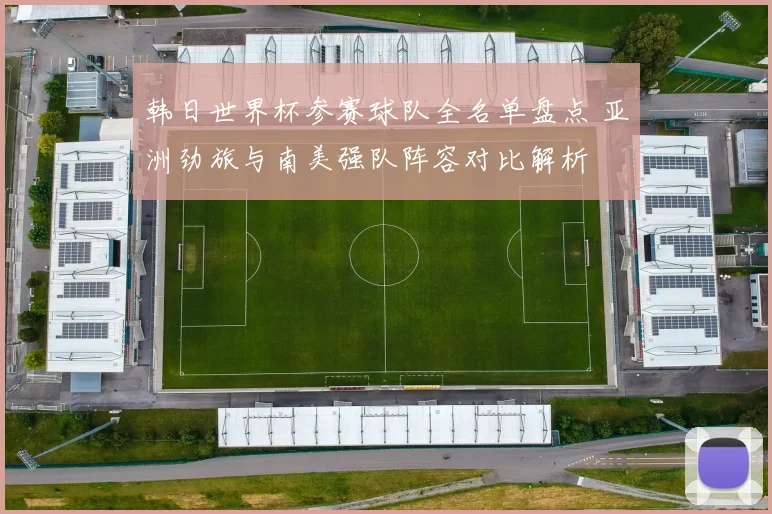 韩日世界杯参赛球队全名单盘点 亚洲劲旅与南美强队阵容对比解析